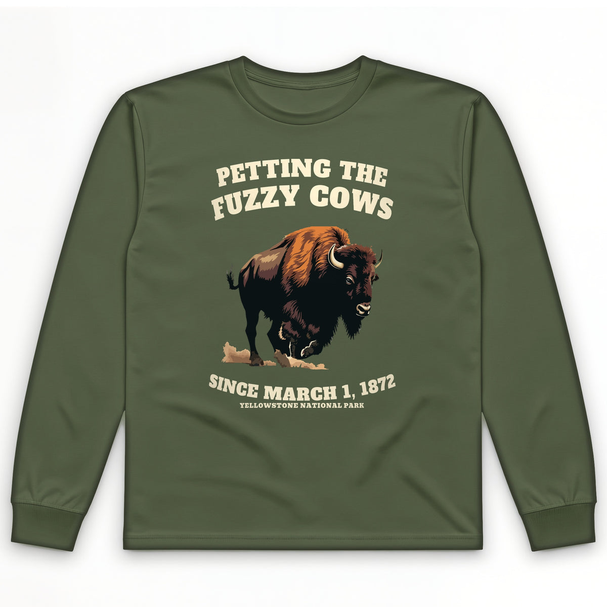 Petting The Fuzzy Cows Long Sleeve T-Shirt