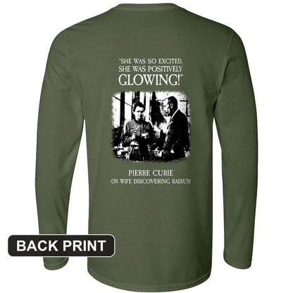 Pierre Curie Back Print Long Sleeve T-Shirt