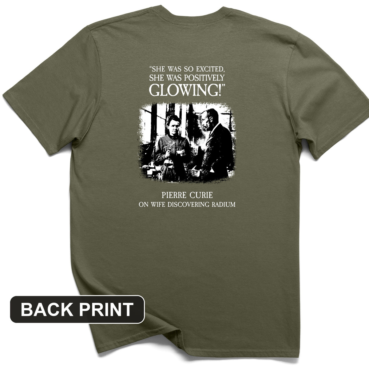 Pierre Curie Back Print T-Shirt