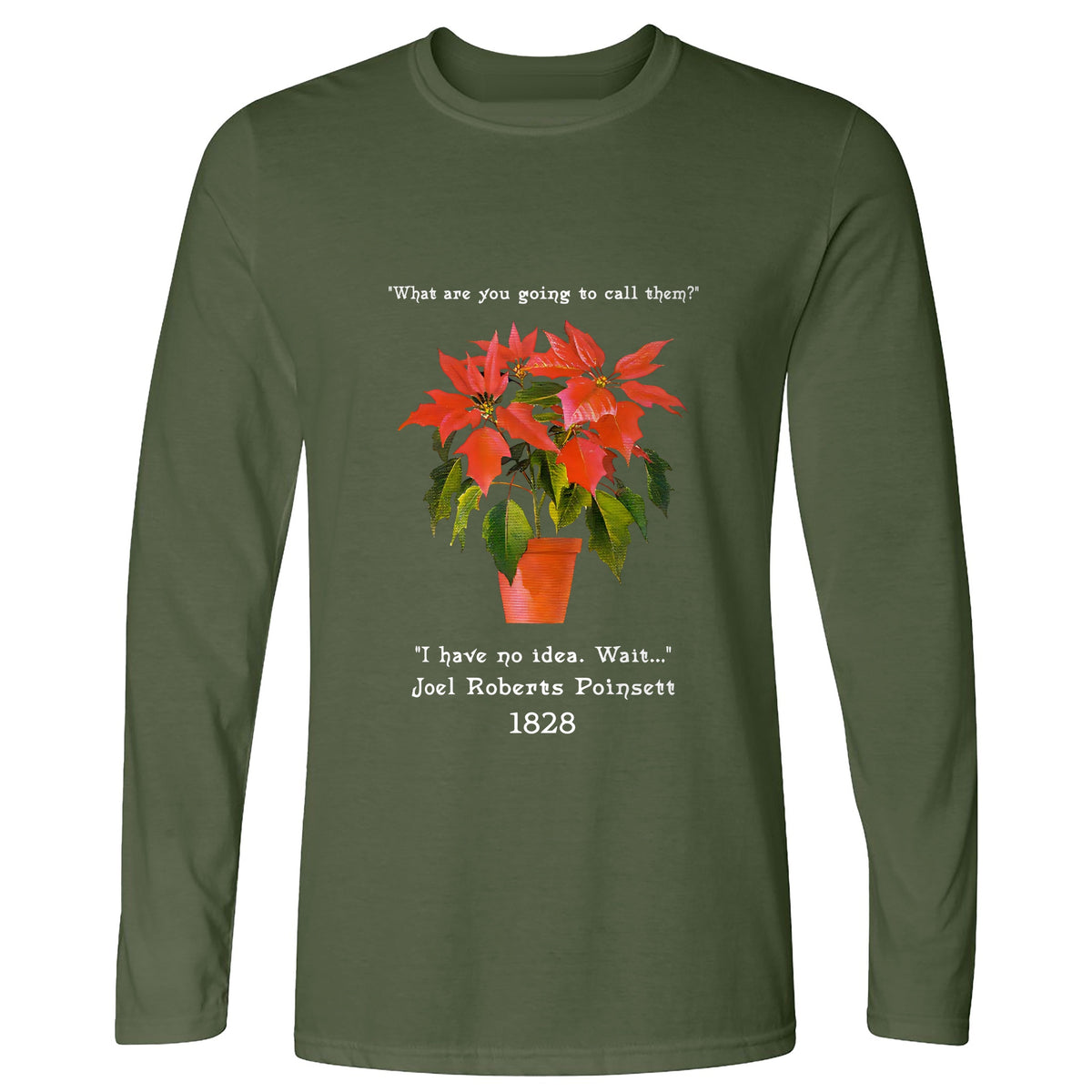 Poinsettias Long Sleeve T-Shirt