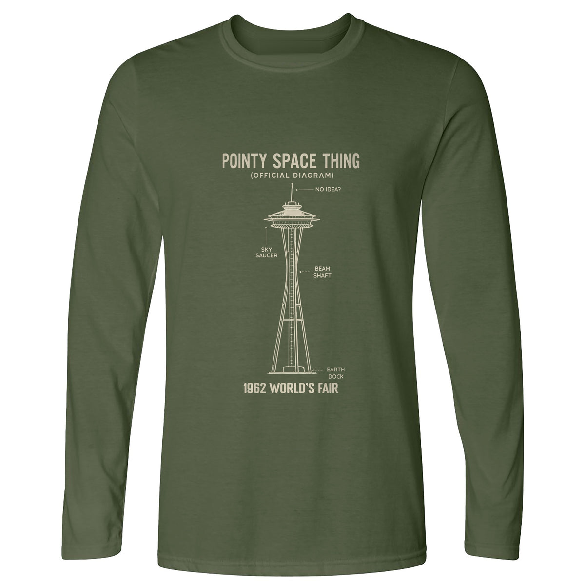 Pointy Space Thing Long Sleeve T-Shirt