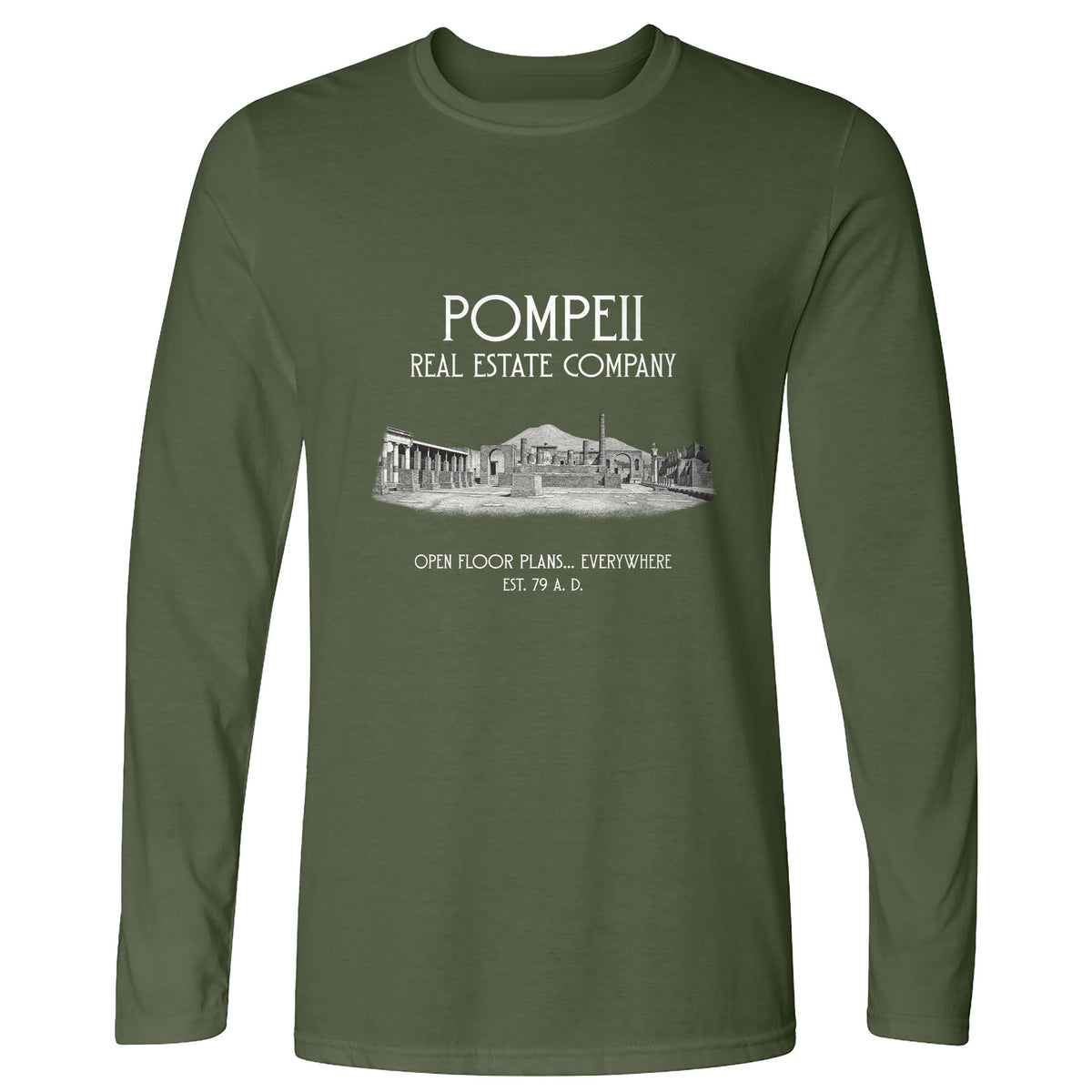 Pompeii Real Estate Long Sleeve T-Shirt
