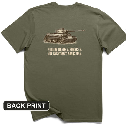 Porsche Tiger Back Print T-Shirt
