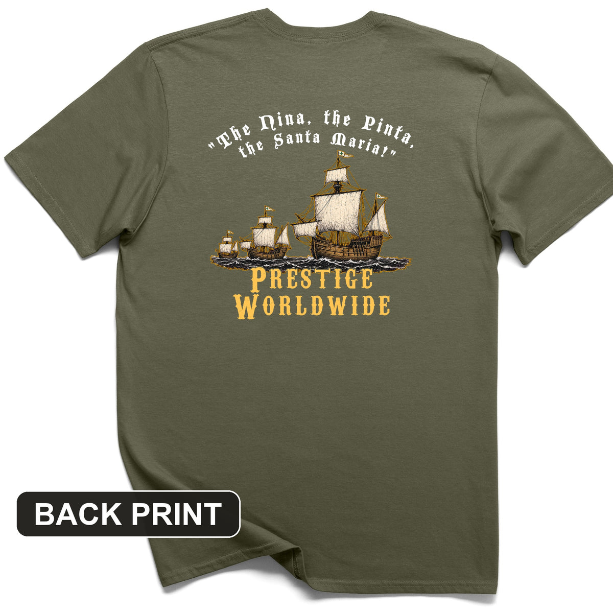 Prestige Worldwide Back Print T-Shirt