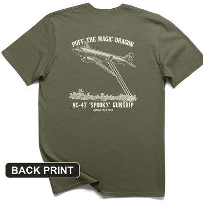 Puff the Magic Dragon Back Print T-Shirt