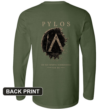 Pylos Back Print Long Sleeve T-Shirt