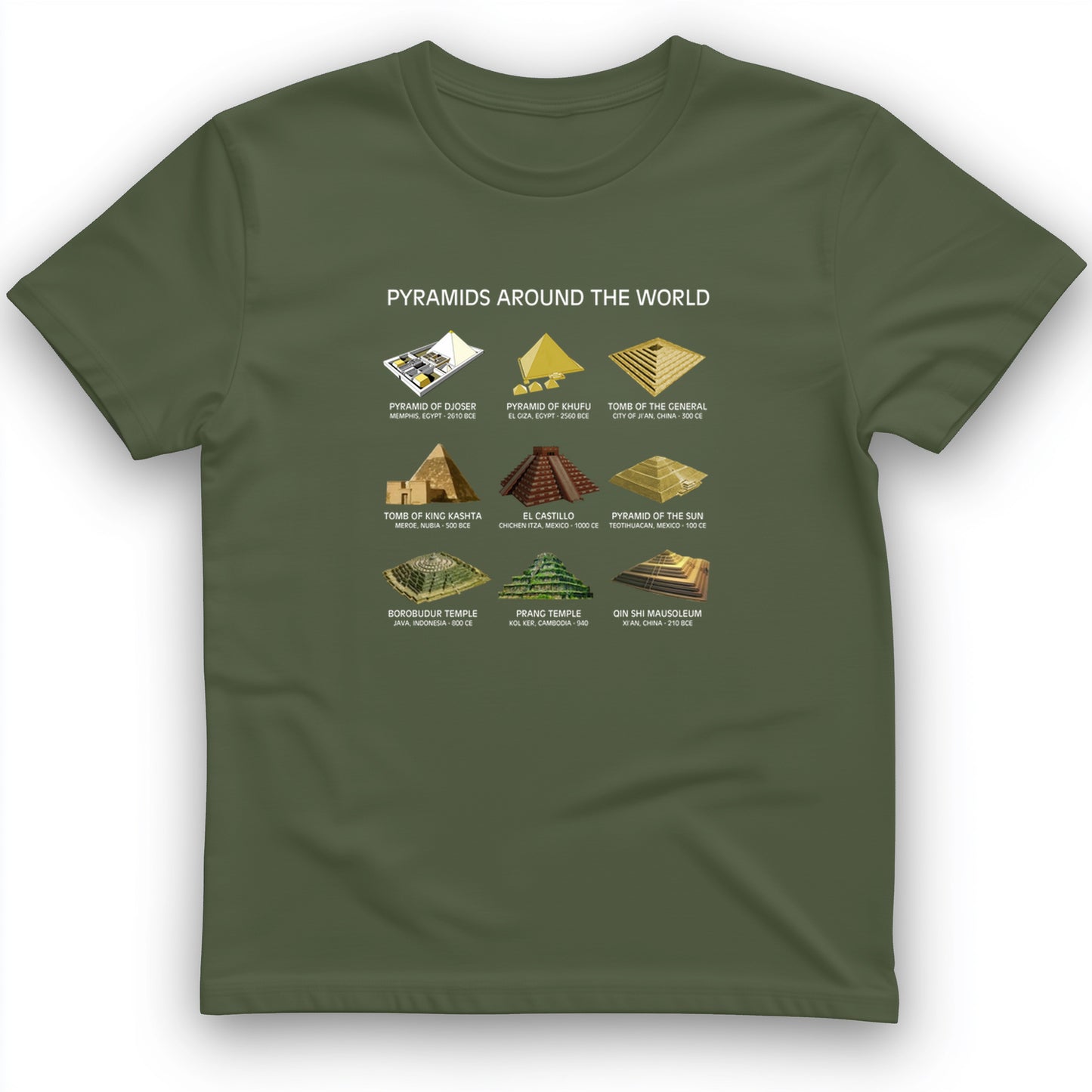 Pyramids of The World T-Shirt