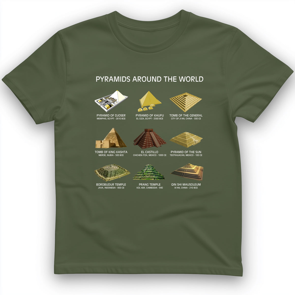Pyramids Of The World T-Shirt