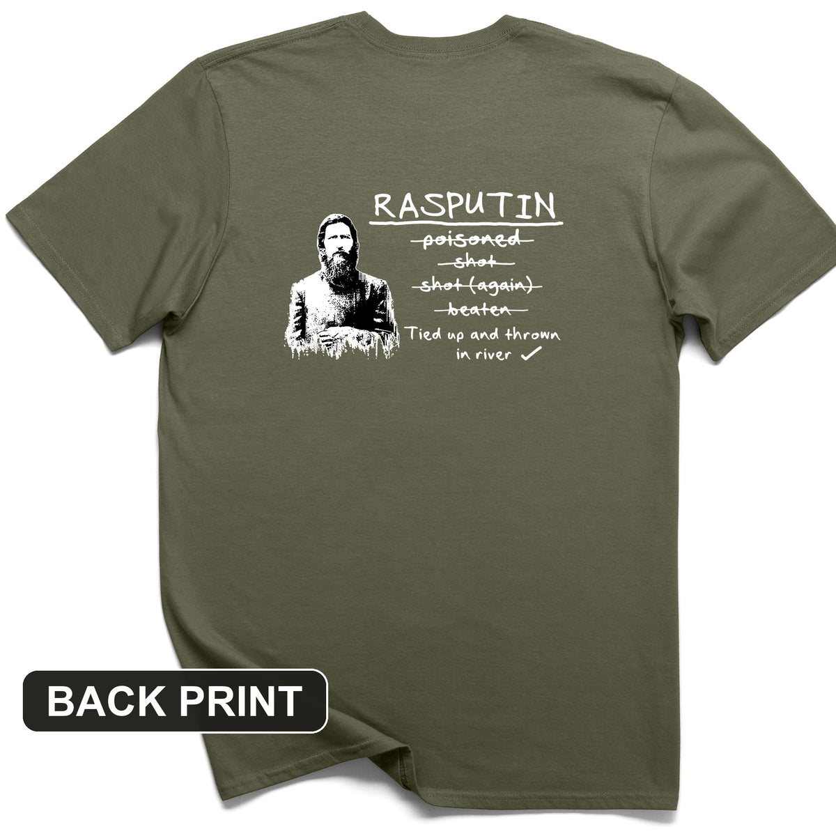 Rasputin Back Print T-Shirt