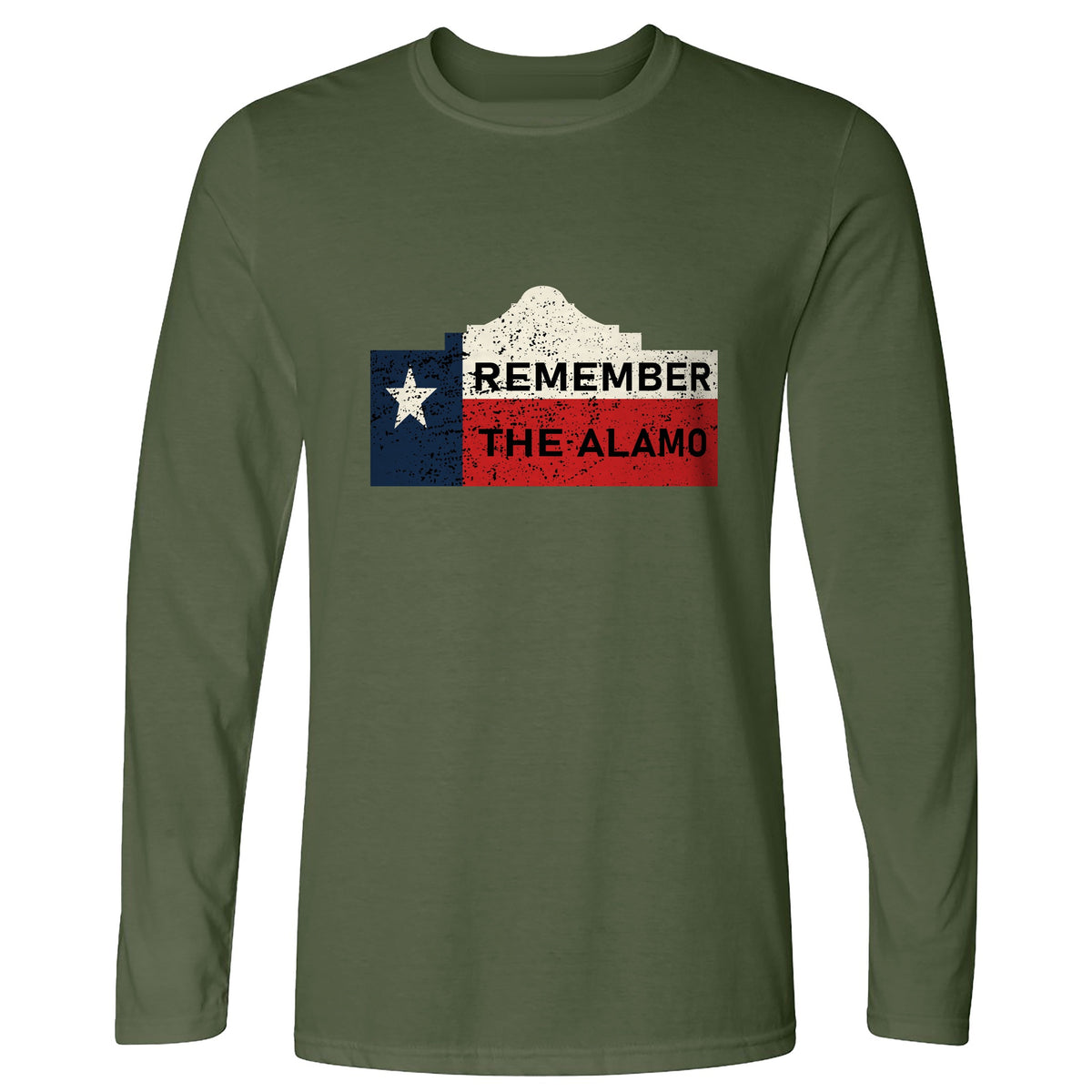 Remember The Alamo Long Sleeve T-Shirt