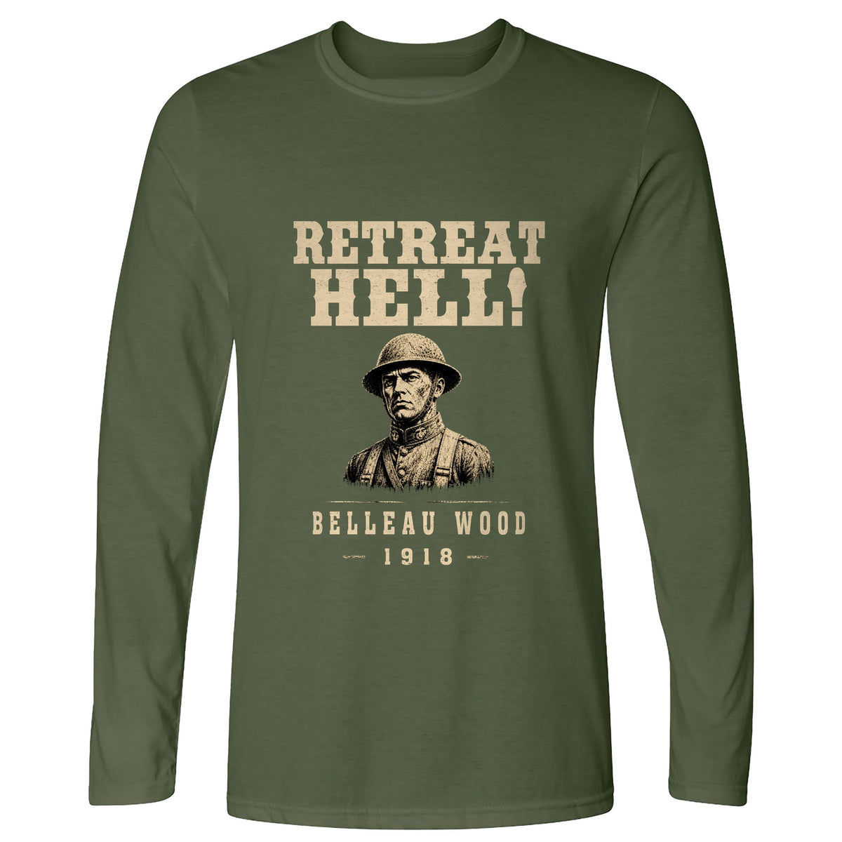 Retreat Hell Bust Long Sleeve T-Shirt