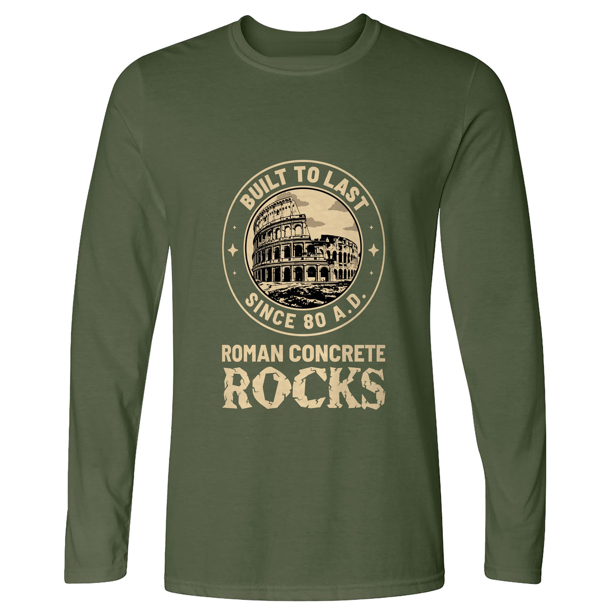 Roman Concrete Long Sleeve T-Shirt