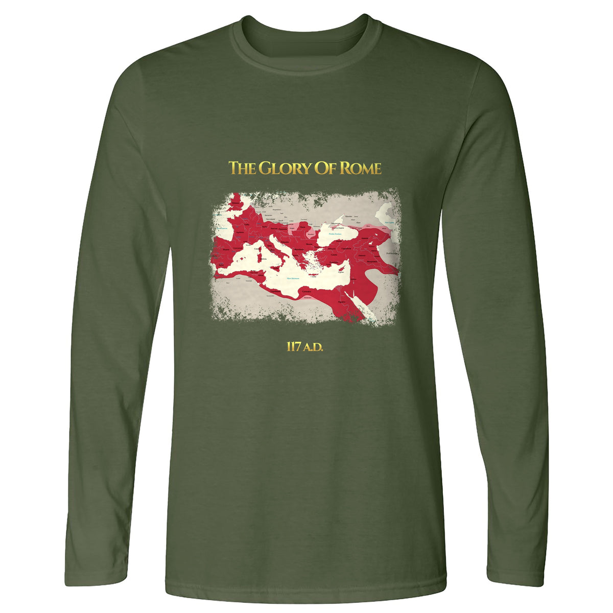 Roman Empire Map Long Sleeve T-Shirt