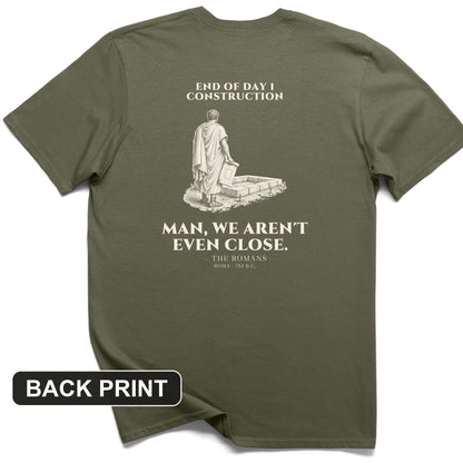 Rome Wasnt Built In A Day Back Print T-Shirt
