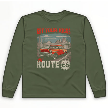 Route 66 Billboard Long Sleeve T-Shirt