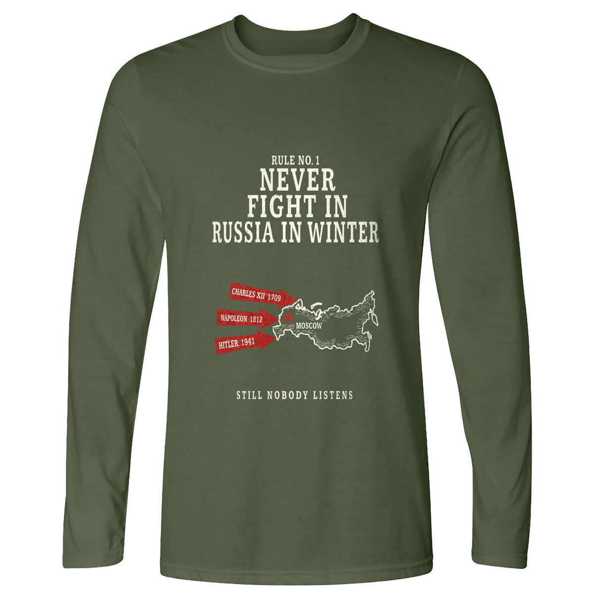 Russia In Winter Long Sleeve T-Shirt