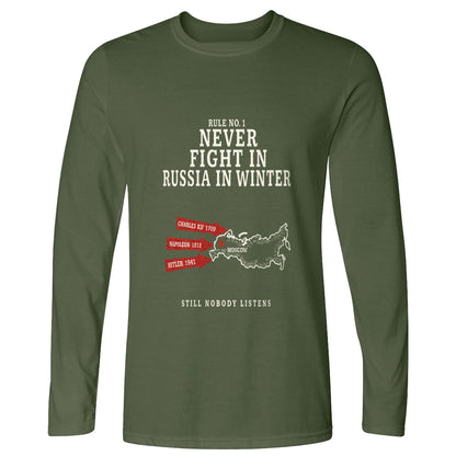 Russia In Winter Long Sleeve T-Shirt