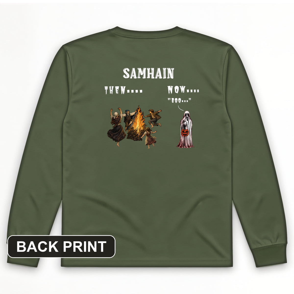 Samhain Back Print Long Sleeve T-Shirt