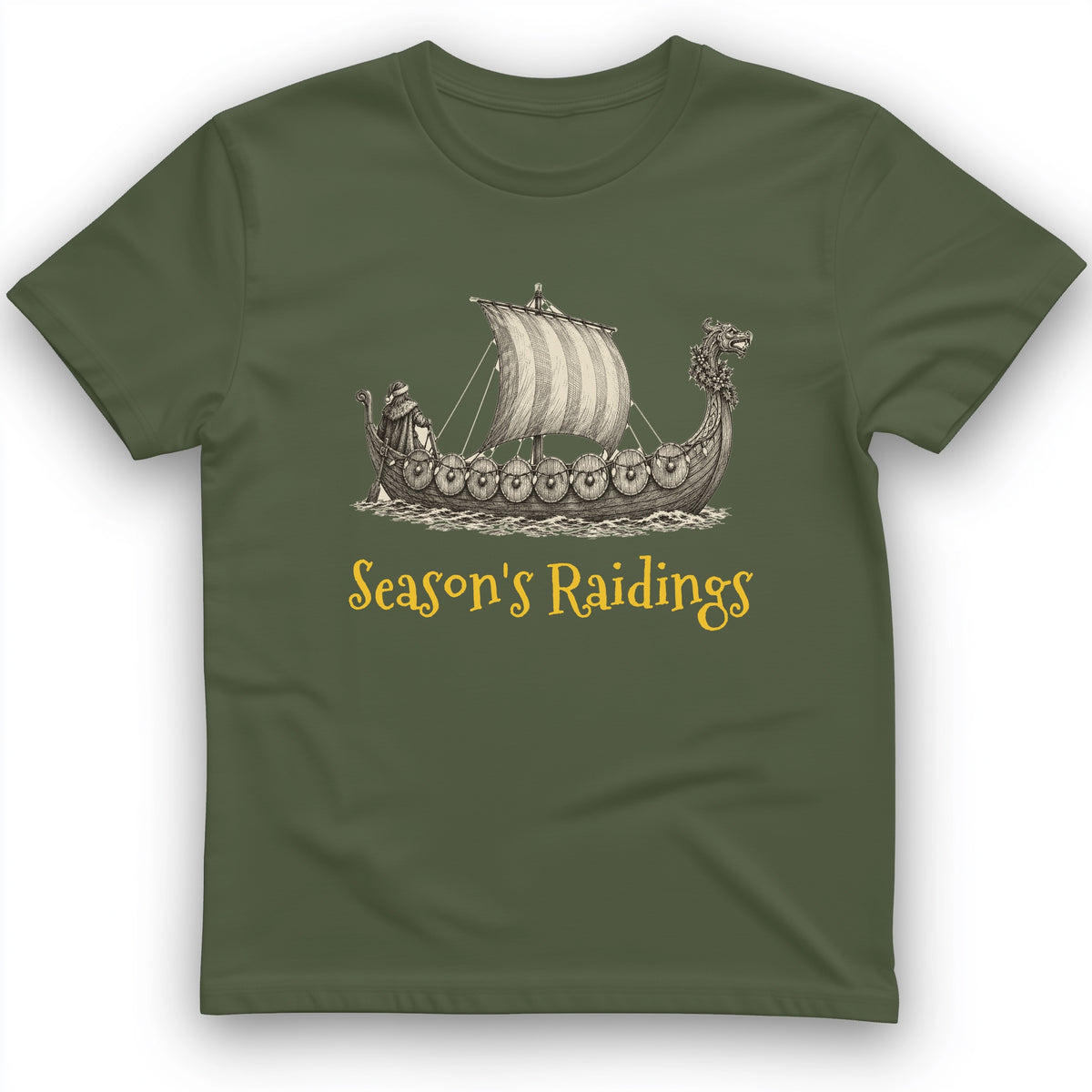 Seasons Raidings Viking Christmas T-Shirt