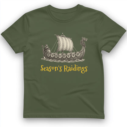 Seasons Raidings Viking Christmas T-Shirt