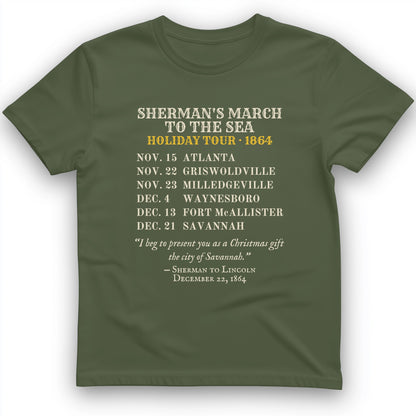 Shermans March To The Sea Holiday Tour 1864 T-Shirt