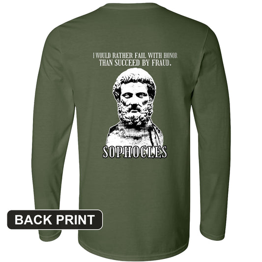 Sophocles Back Print Long Sleeve T-Shirt