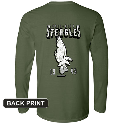 Steagles Back Print Long Sleeve T-Shirt