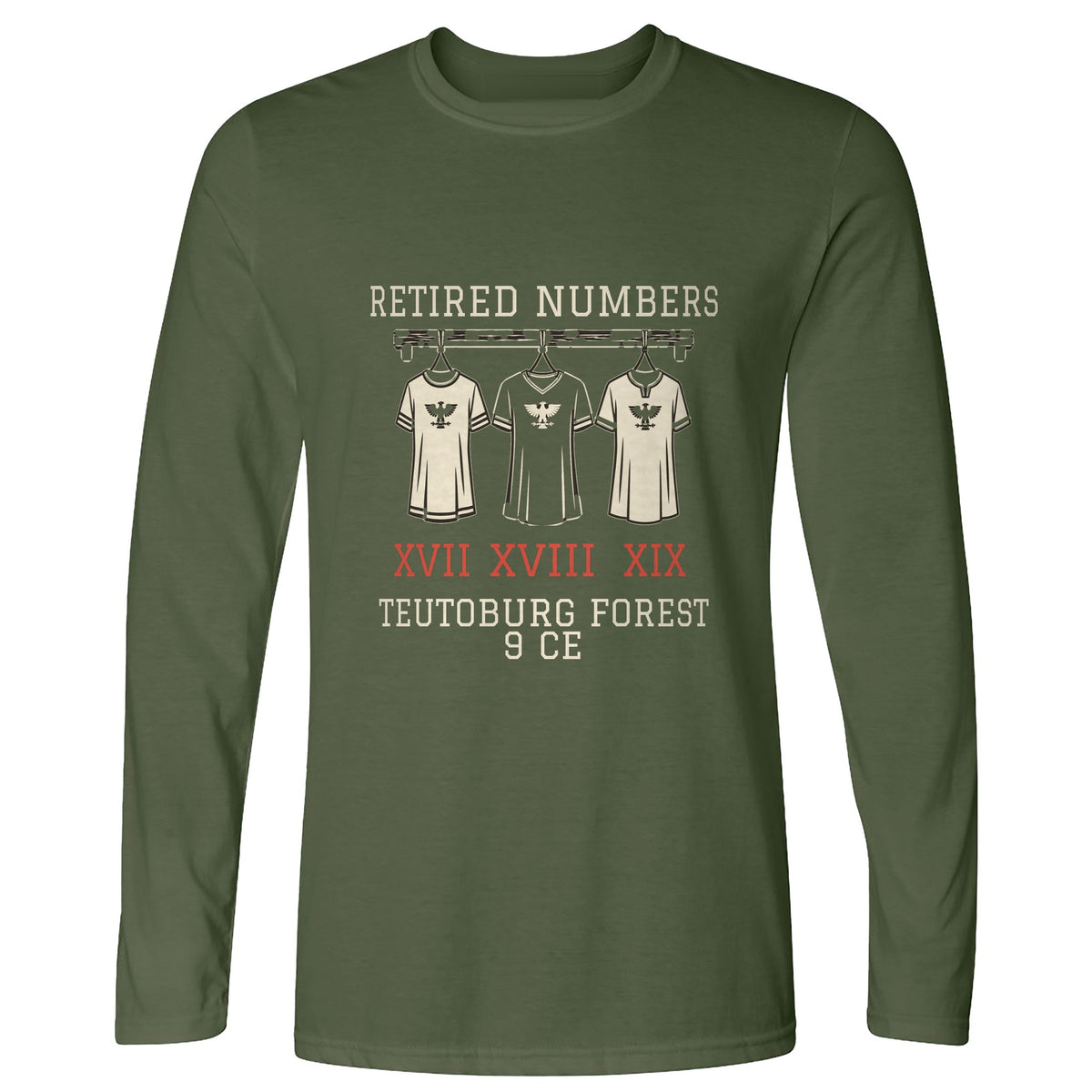 Teutoburg Retired Numbers Long Sleeve T-Shirt
