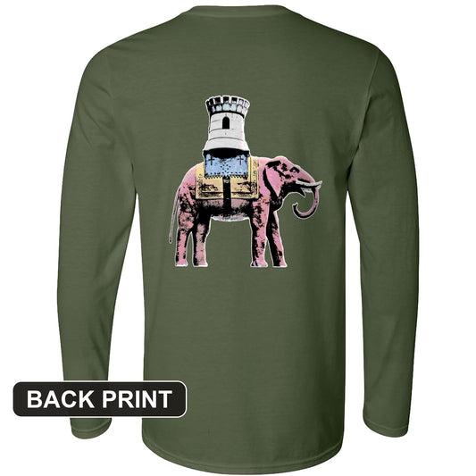 The Elephant And The Castle Back Print Long Sleeve T-Shirt
