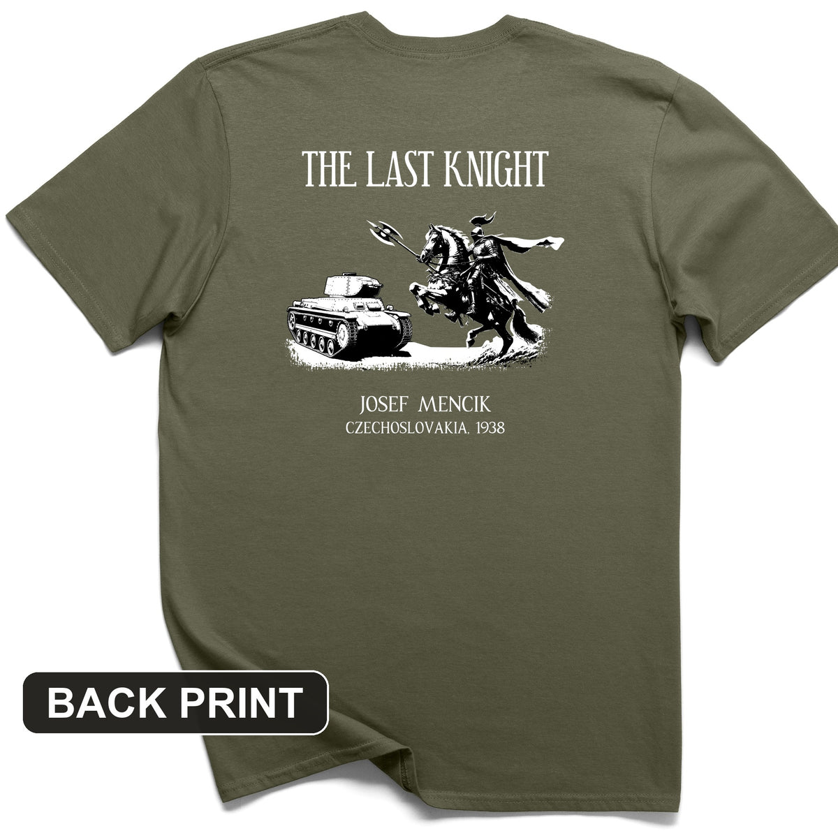 The Last Knight Back Print T-Shirt
