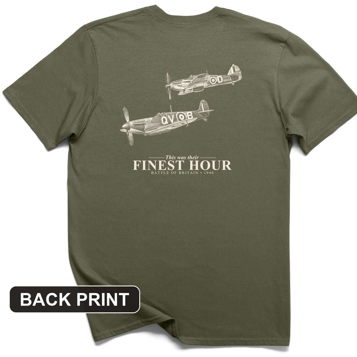Their Finest Hour Back Print T-Shirt