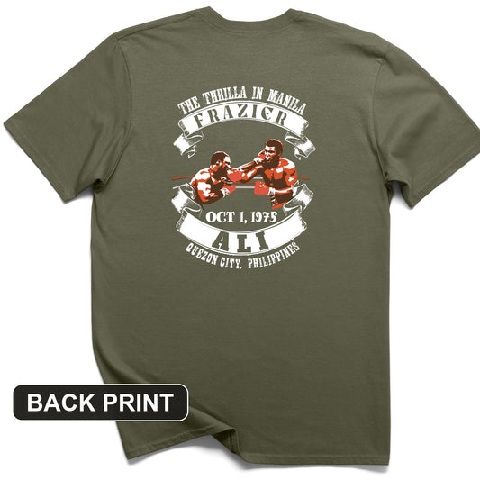 Thrilla In Manila Back Print T-Shirt