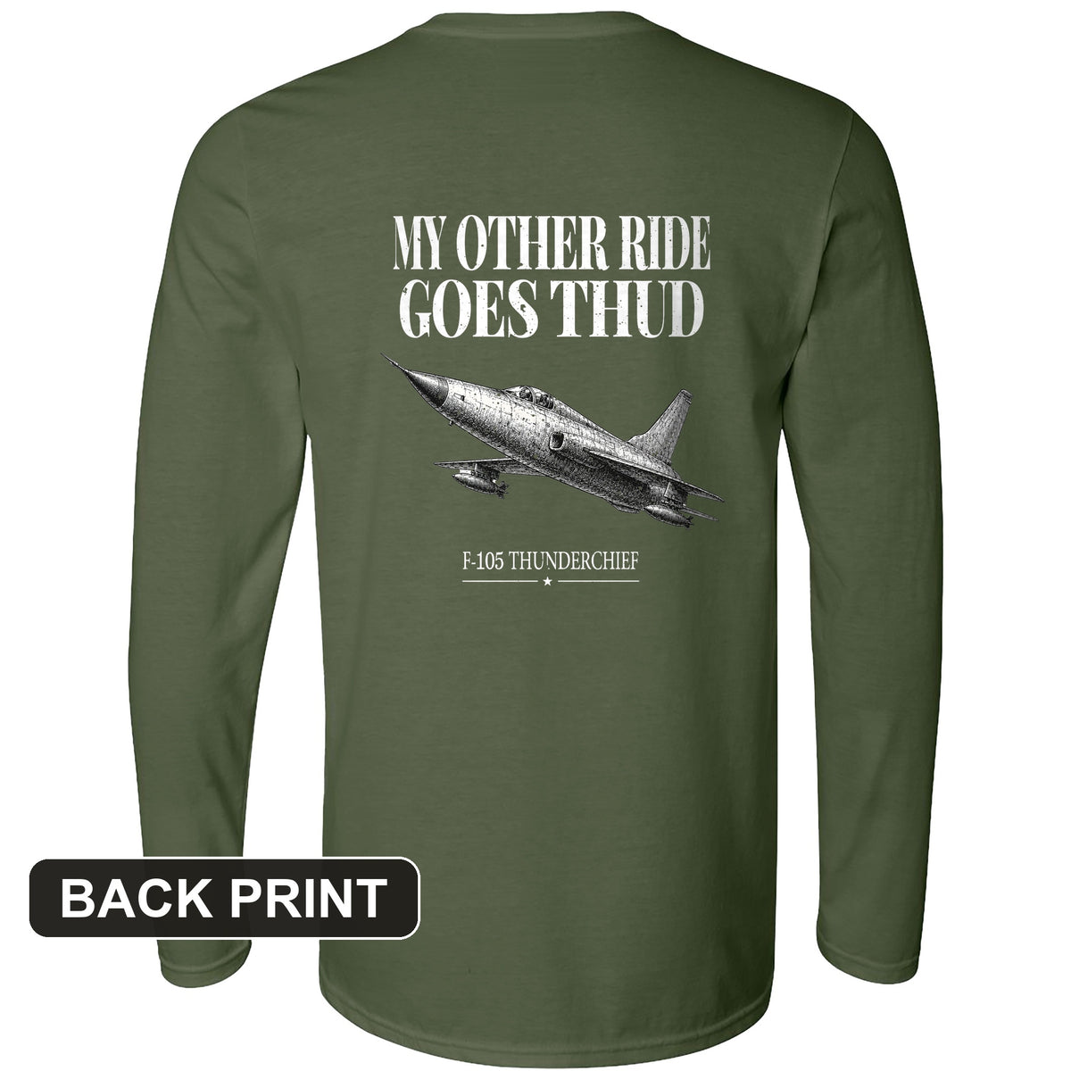 Thud Back Print Long Sleeve T-Shirt