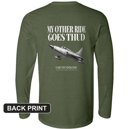 Thud Back Print Long Sleeve T-Shirt
