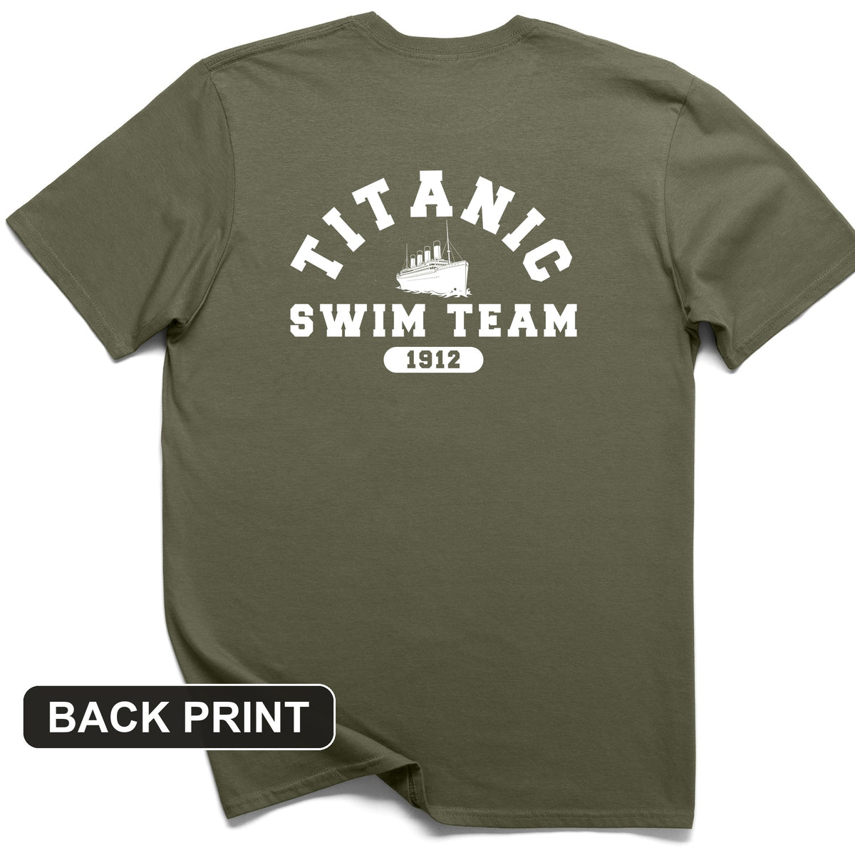 Titanic Swim Team Back Print T-Shirt