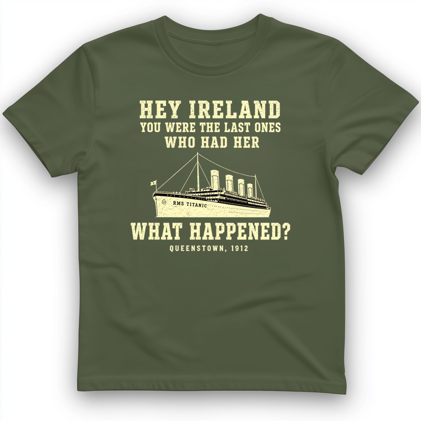 Titanic “What Happened” Queenstown 1912 T-Shirt