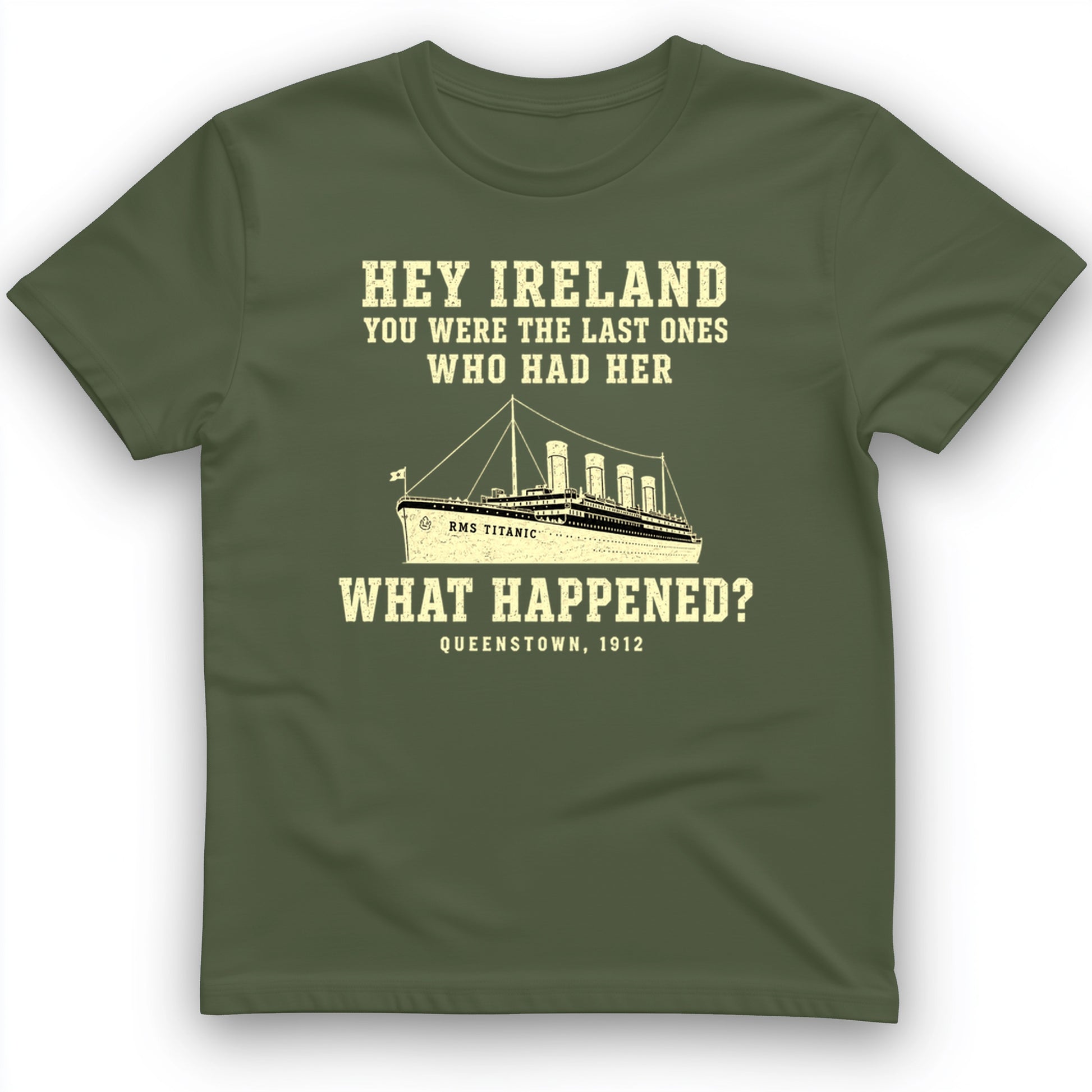 Titanic “What Happened” Queenstown 1912 T-Shirt