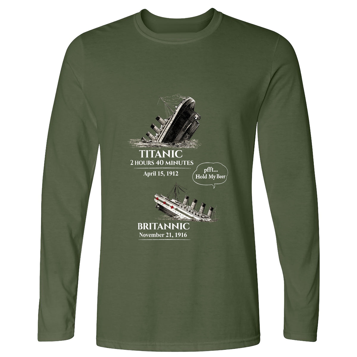 Titanic and Britannic Long Sleeve T-Shirt