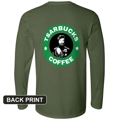 Tsarbucks Back Print Long Sleeve T-Shirt