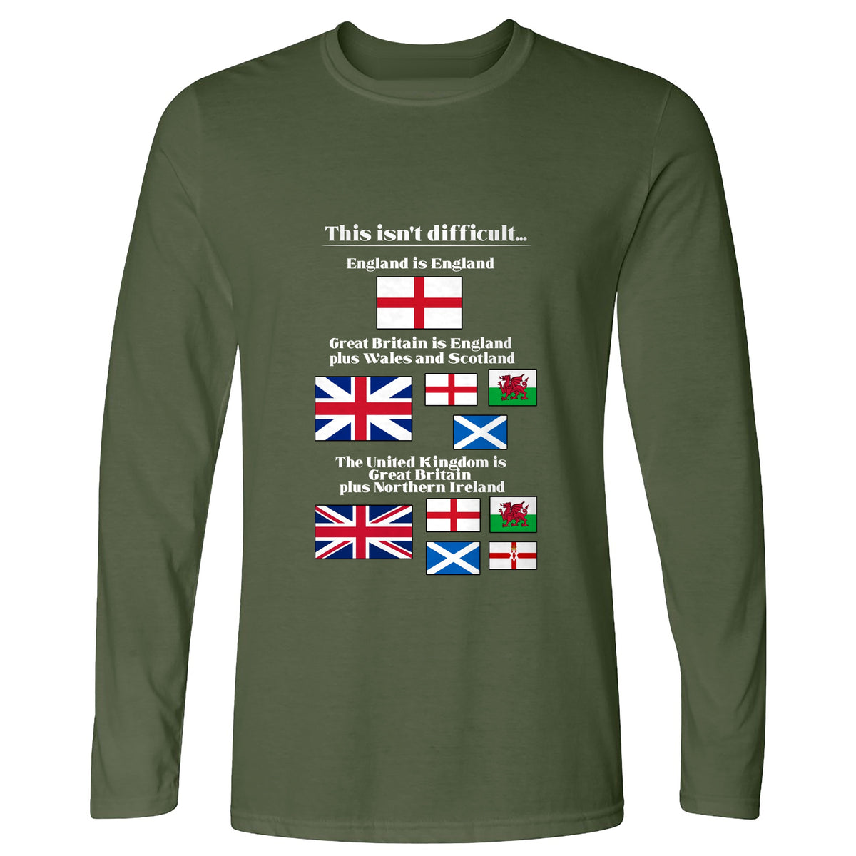 UK Make-up Long Sleeve T-Shirt