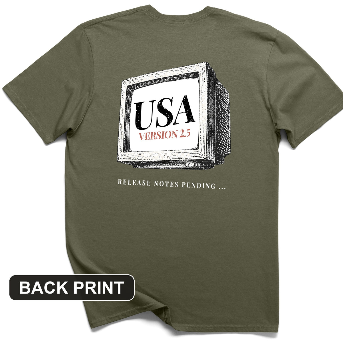 USA 2.5 Back Print T-Shirt