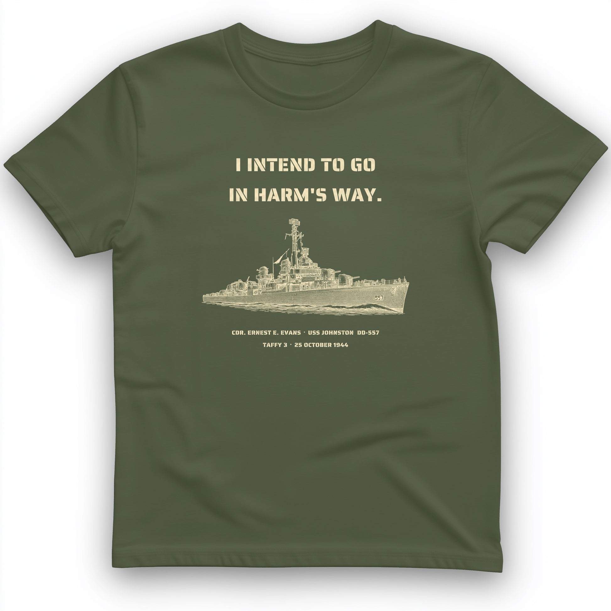 USS Johnston In Harms Way T-Shirt