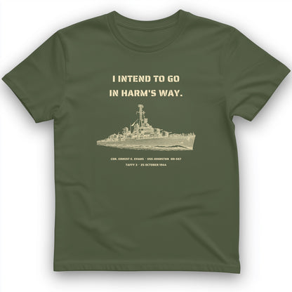 USS Johnston In Harms Way T-Shirt