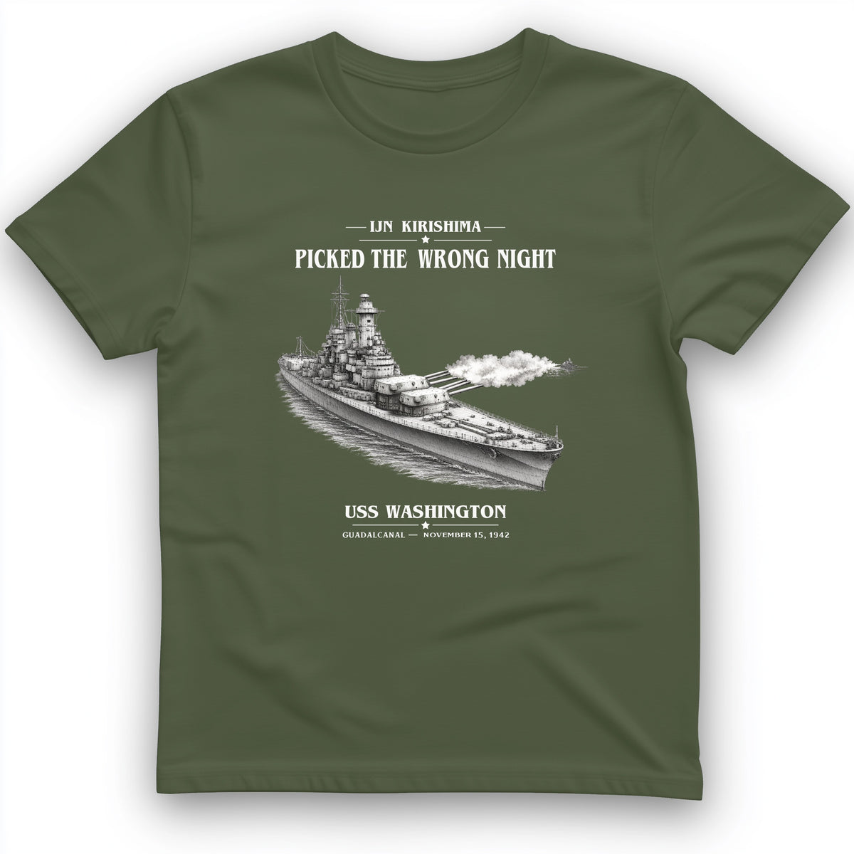USS Washington at Guadalcanal T-Shirt