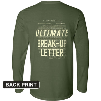 Ultimate Break-up Letter Back Print Long Sleeve T-Shirt