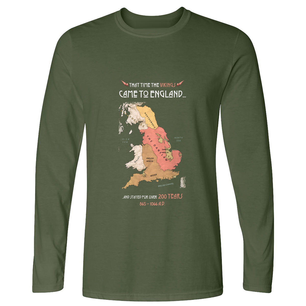 Vikings In England Long Sleeve T-Shirt