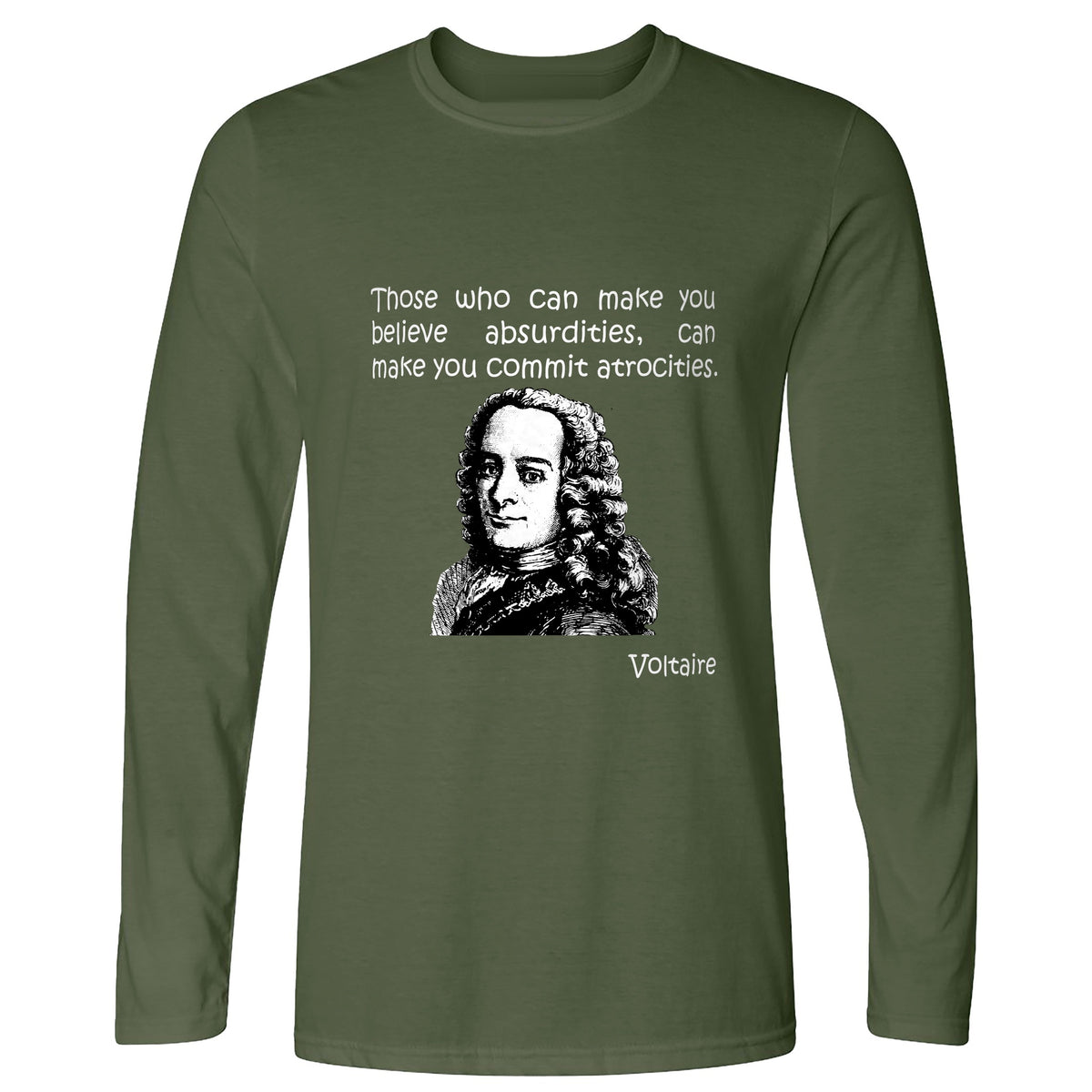 Voltaire Absurdities Long Sleeve T-Shirt