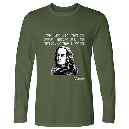 Voltaire Absurdities Long Sleeve T-Shirt