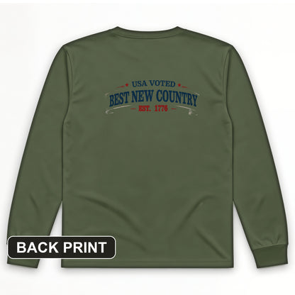 Voted Best New Country Back Print Long Sleeve T-Shirt