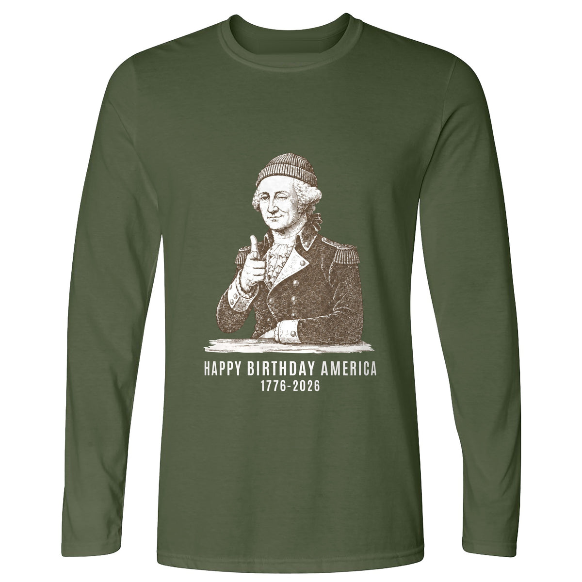 Washington Beanie Long Sleeve T-Shirt